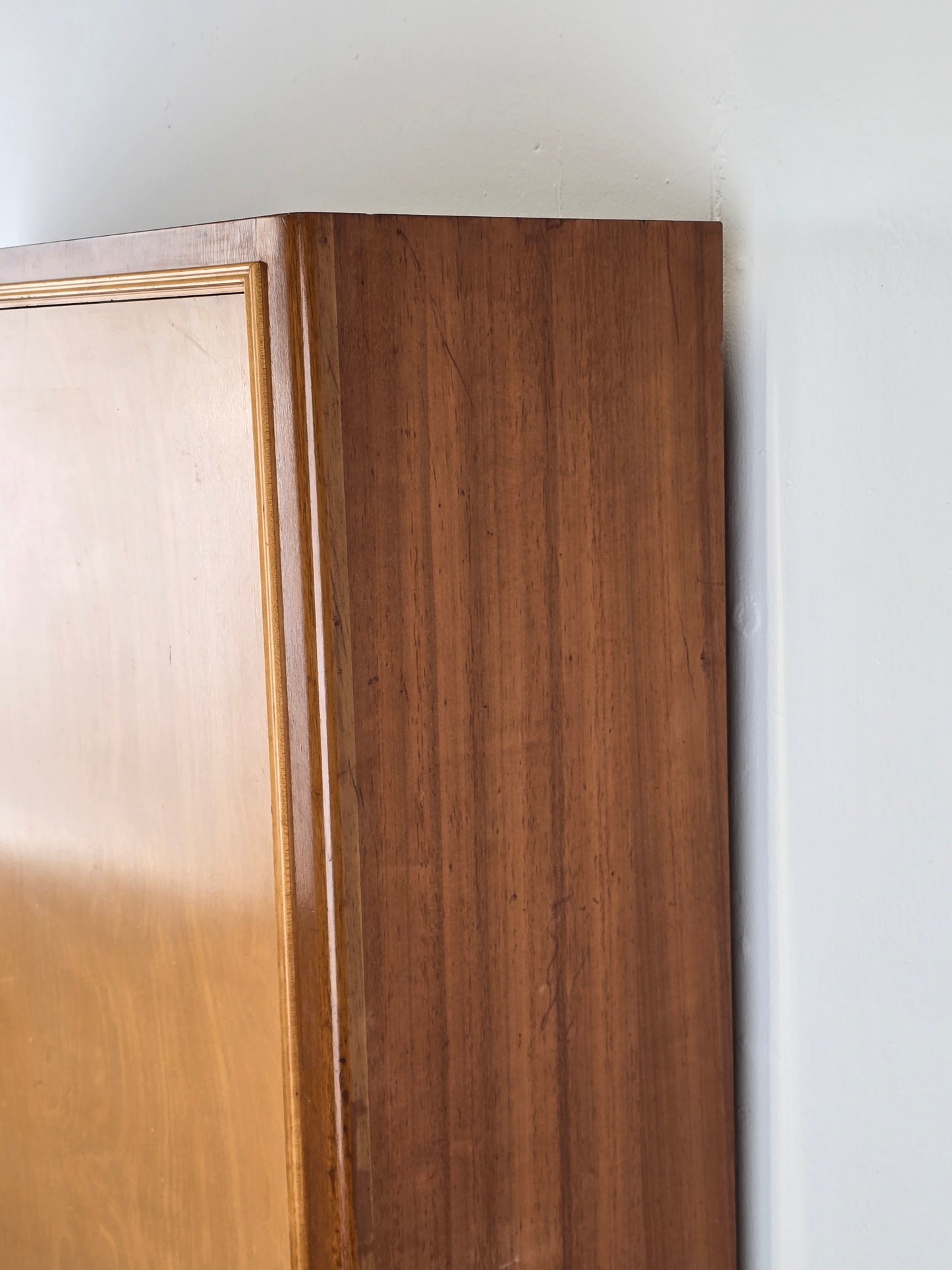 VINTAGE KLEIDERSCHRANK holz schrank Teak 1960er mid century