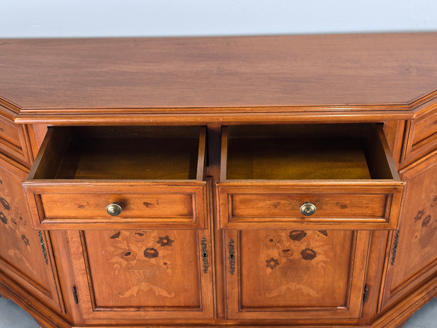 VINTAGE INTARSIEN SIDEBOARD kommode holz antik schubladen