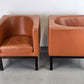 VINTAGE LOUNGE SESSEL braun leder tv club designer stuhl