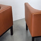 VINTAGE LOUNGE SESSEL braun leder tv club designer stuhl