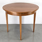 VINTAGE ESSTISCH rund ausziehbar küche esszimmer oval holz 1960er nuss