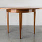 VINTAGE ESSTISCH rund ausziehbar küche esszimmer oval holz 1960er nuss