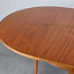 VINTAGE ESSTISCH rund ausziehbar küche esszimmer oval holz 1960er nuss