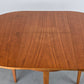 VINTAGE ESSTISCH rund ausziehbar küche esszimmer oval holz 1960er nuss