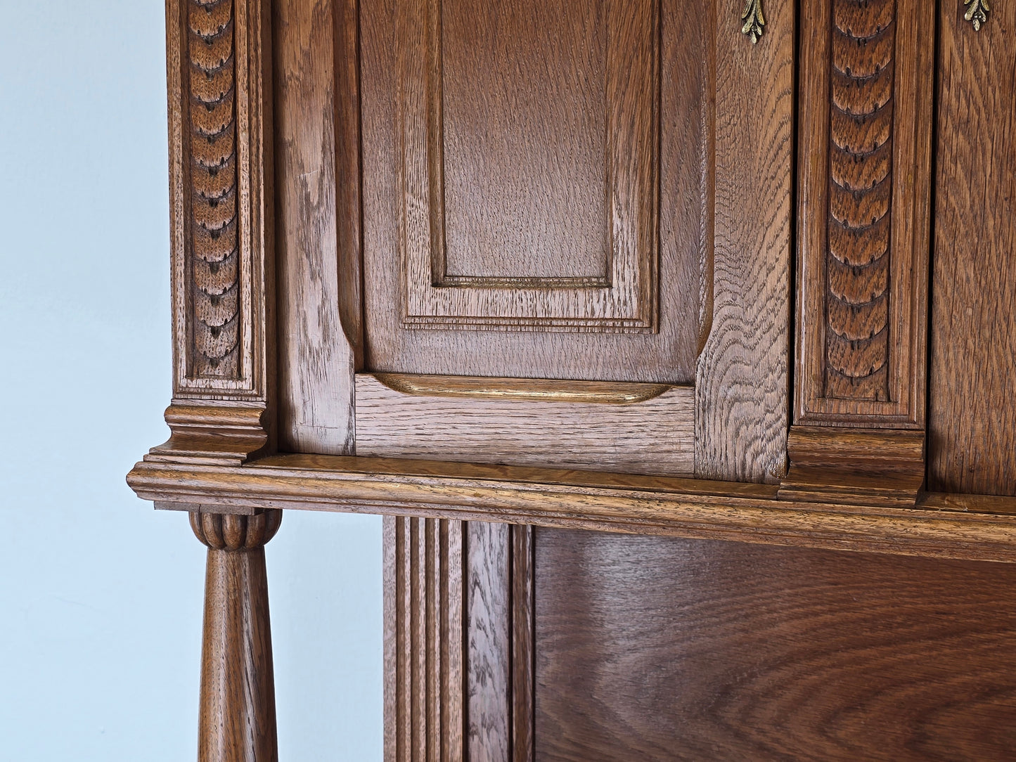 ANTIKES BÜFFET schrank buffet holz eiche vitrinenschrank küchen geschier