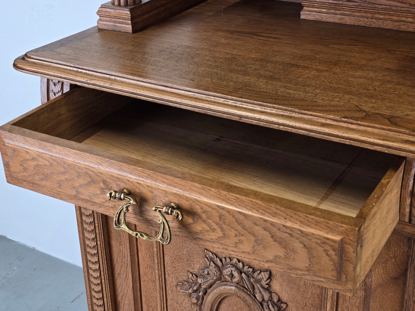 ANTIKES BÜFFET schrank buffet holz eiche vitrinenschrank küchen geschier