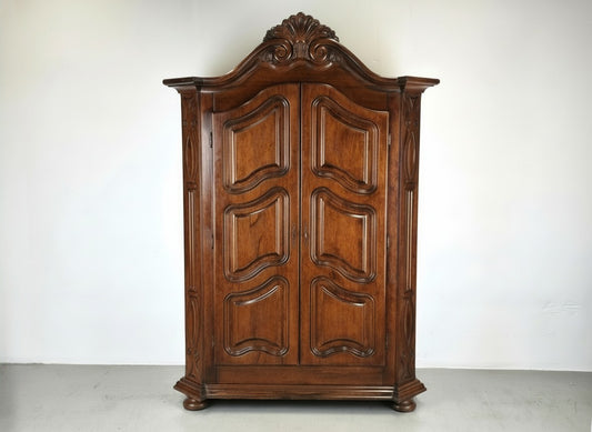 VINTAGE KLEIDERSCHRANK schrank holz antik hochzeitsschrank dunkelbraun