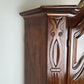VINTAGE KLEIDERSCHRANK schrank holz antik hochzeitsschrank dunkelbraun