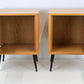 VINTAGE NACHTTISCH tisch schlafzimmer kommode eiche holz bett kasten