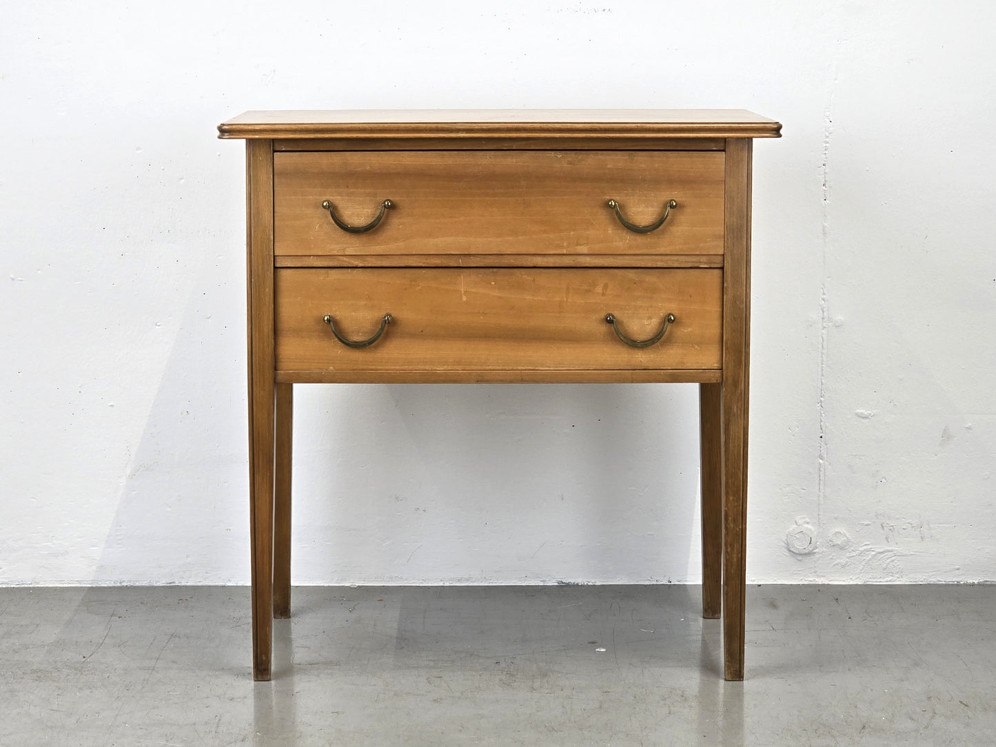 VINTAGE ABLAGE flur kommode nussbaum nachttisch 50er 60er holz