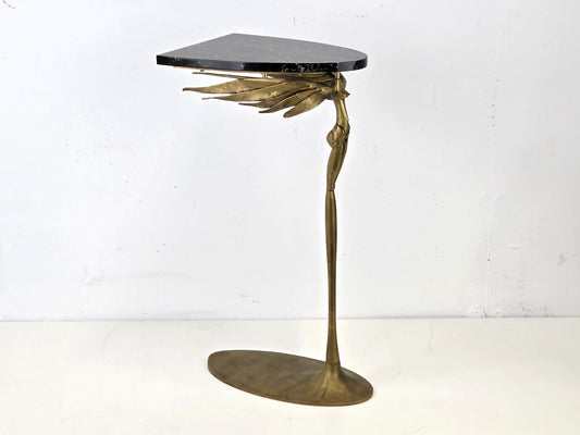 PAUL WUNDERLICH SKULPTUR TISCH ablgage geflügelter beistelltisch vintage kunst