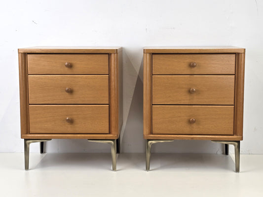 VINTAGE NACHTTISCH kommode schubladen eiche ablage kommödchen