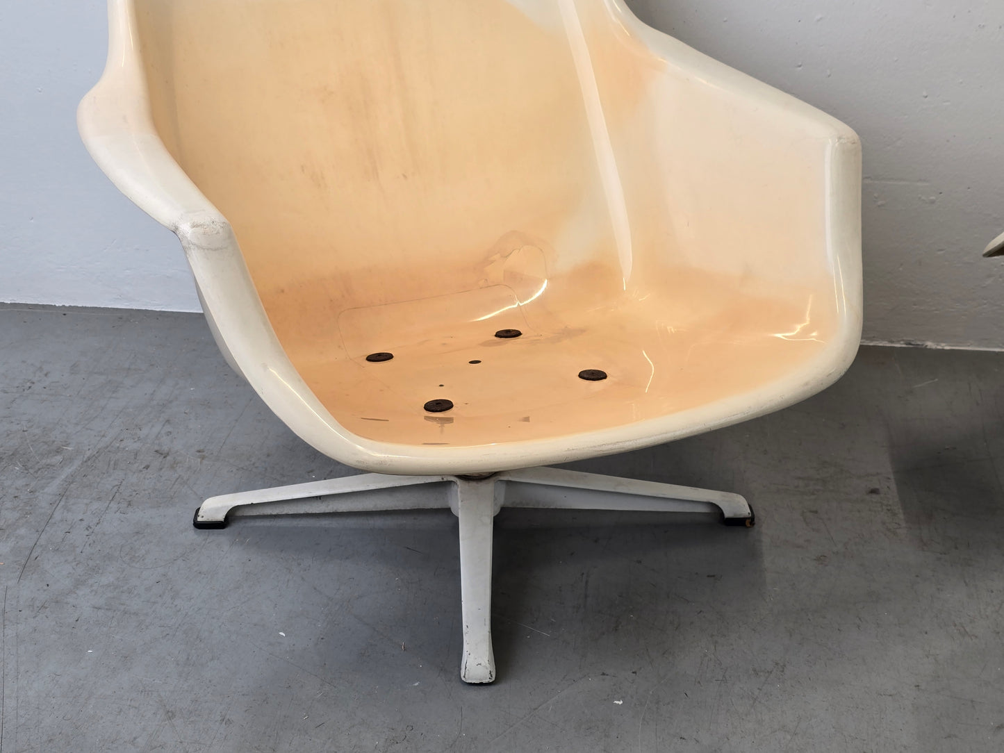 VINTAGE SESSEL kunststoff space age designer retro  60s tv stuhl mid century