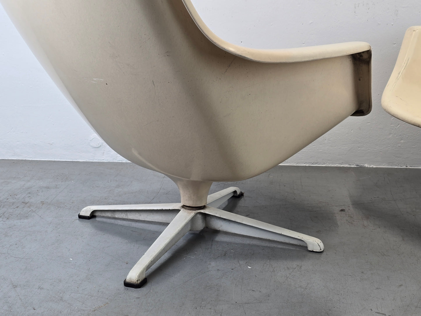 VINTAGE SESSEL kunststoff space age designer retro  60s tv stuhl mid century