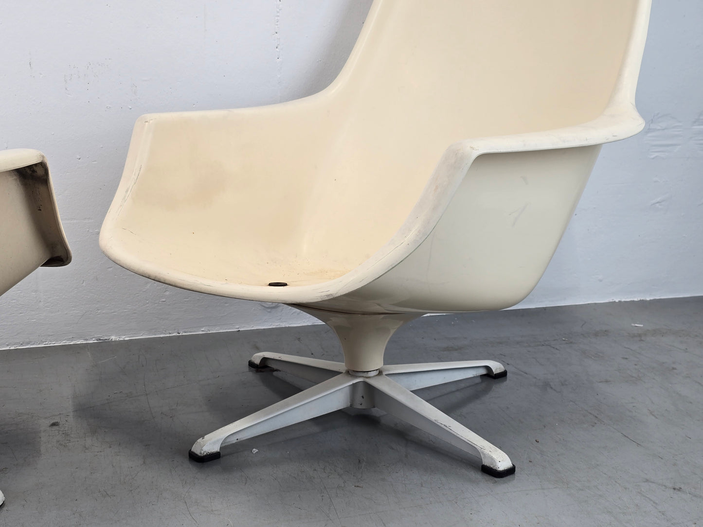 VINTAGE SESSEL kunststoff space age designer retro  60s tv stuhl mid century