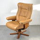 NORTHEN COMFORT SESSEL beige stuhl tv leder teak designer holz stressless Hjort Knudsen