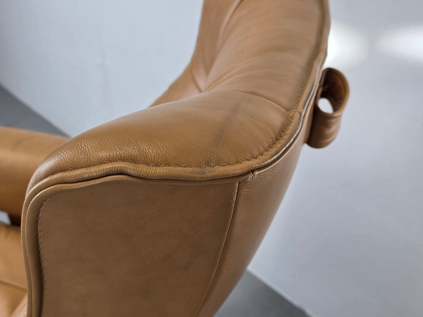 NORTHEN COMFORT SESSEL beige stuhl tv leder teak designer holz stressless Hjort Knudsen