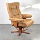 NORTHEN COMFORT SESSEL beige stuhl tv leder teak designer holz stressless Hjort Knudsen