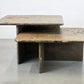1980ER FOSSILIEN TISCH vintage couchtisch marmor stein wohnzimmer coffeetable