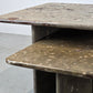 1980ER FOSSILIEN TISCH vintage couchtisch marmor stein wohnzimmer coffeetable
