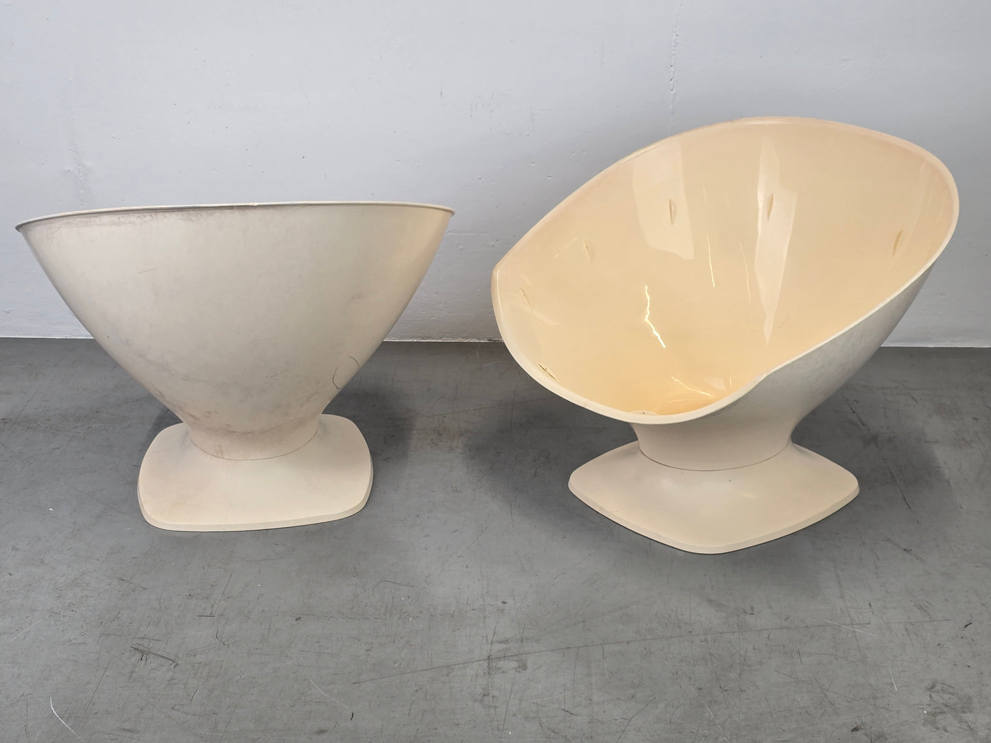 RAPHAEL RAFFAL SESSEL space age vintgae stuhl schale kunststoff 60s tulip