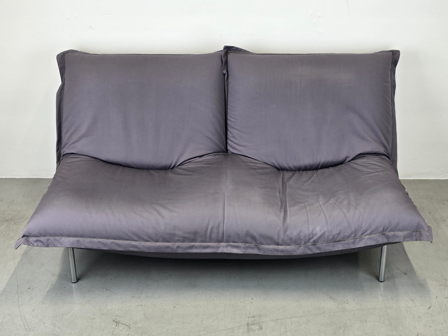 LIGNE ROSET SOFA 2er couch CALIN sitzsack sessel togo vintage pascal mourgue grau anthrazit