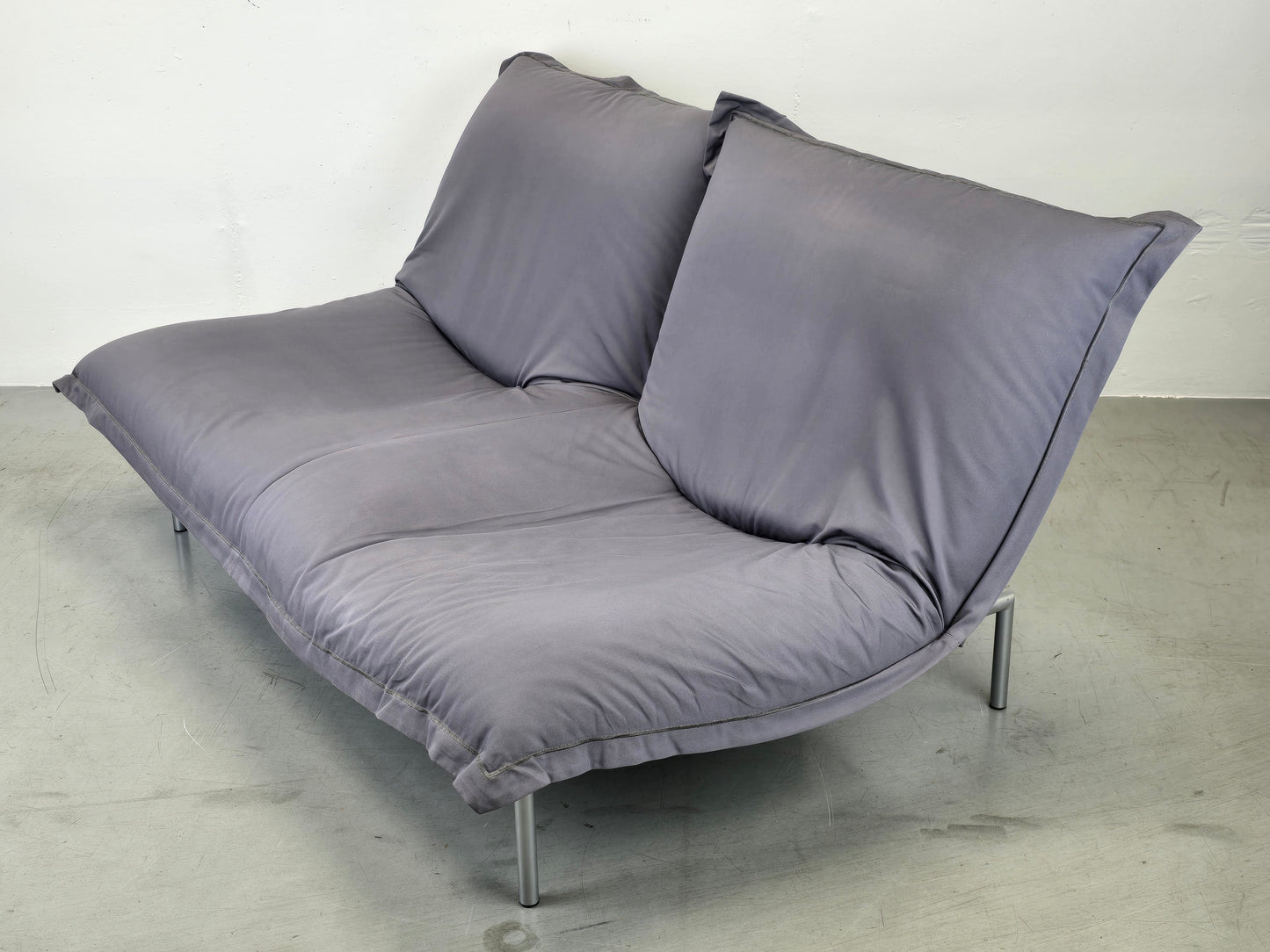 LIGNE ROSET SOFA 2er couch CALIN sitzsack sessel togo vintage pascal mourgue grau anthrazit