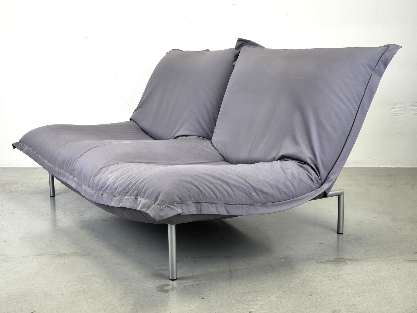 LIGNE ROSET SOFA 2er couch CALIN sitzsack sessel togo vintage pascal mourgue grau anthrazit