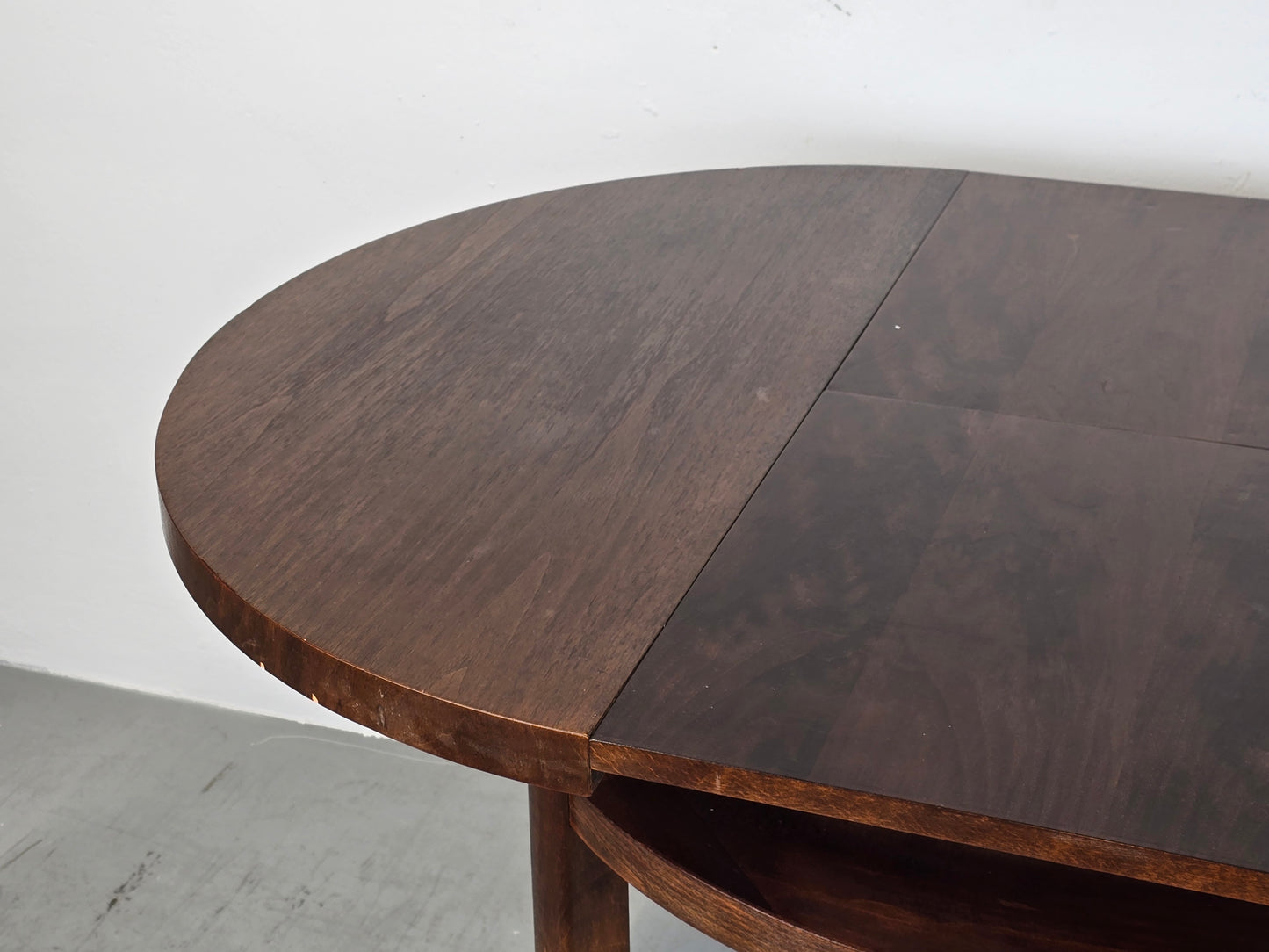 VINTAGE ESSTISCH rund ausziehbar küche esszimmer oval holz 1960er retro