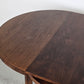 VINTAGE ESSTISCH rund ausziehbar küche esszimmer oval holz 1960er retro