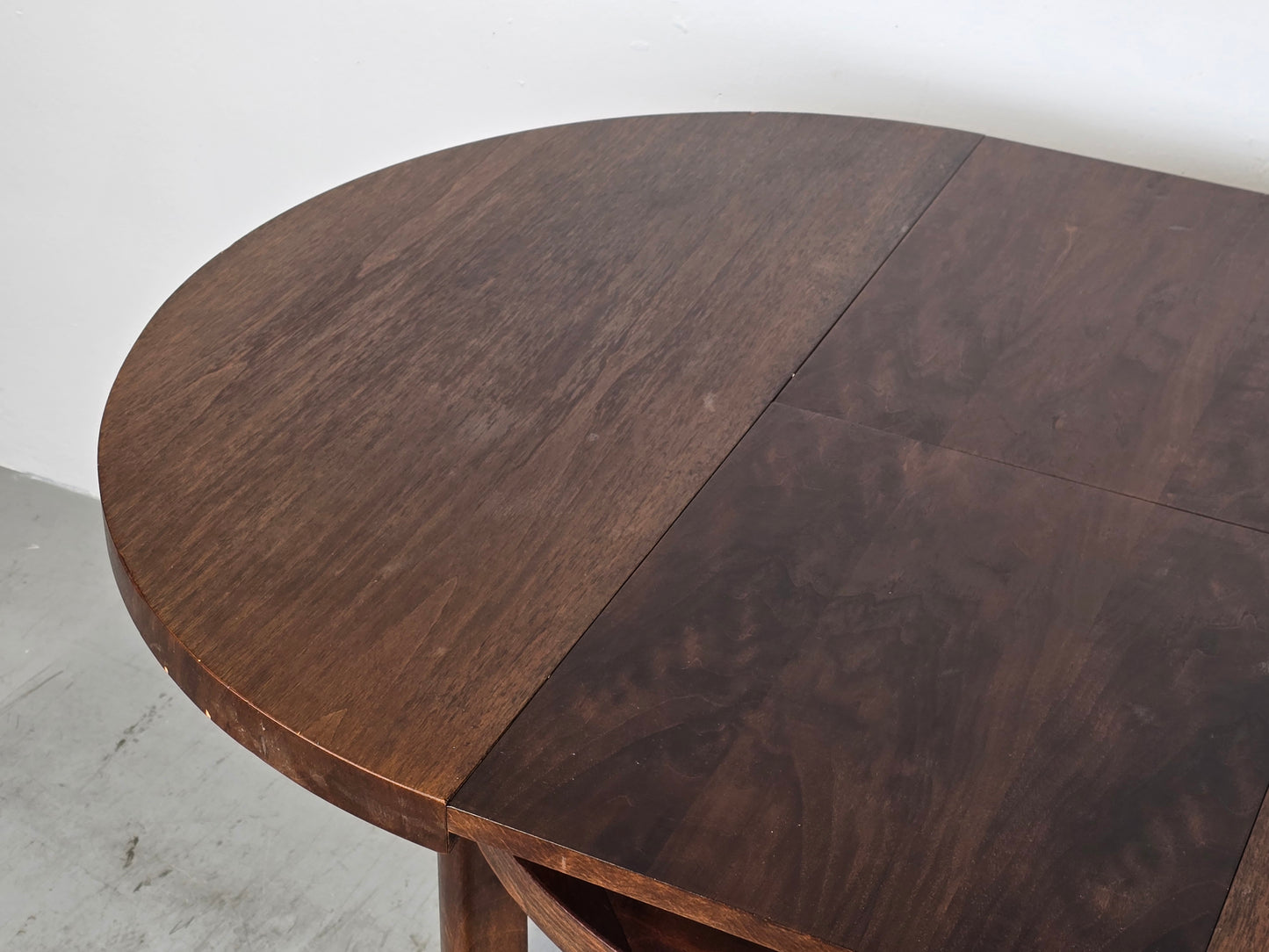 VINTAGE ESSTISCH rund ausziehbar küche esszimmer oval holz 1960er retro