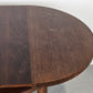 VINTAGE ESSTISCH rund ausziehbar küche esszimmer oval holz 1960er retro