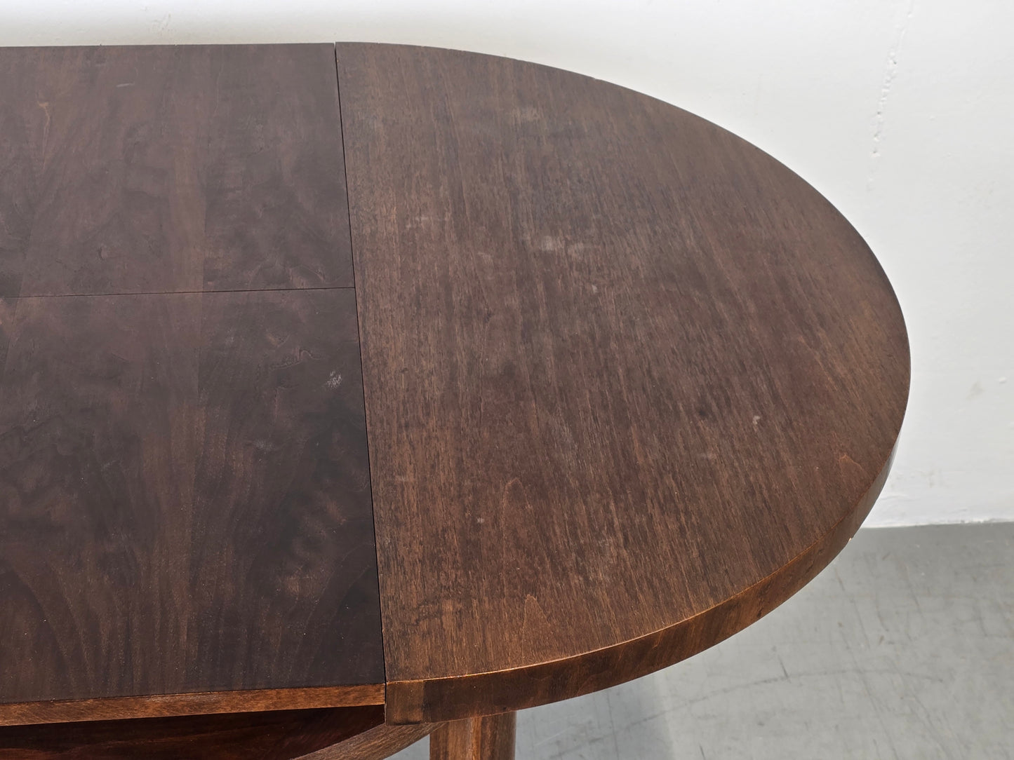 VINTAGE ESSTISCH rund ausziehbar küche esszimmer oval holz 1960er retro