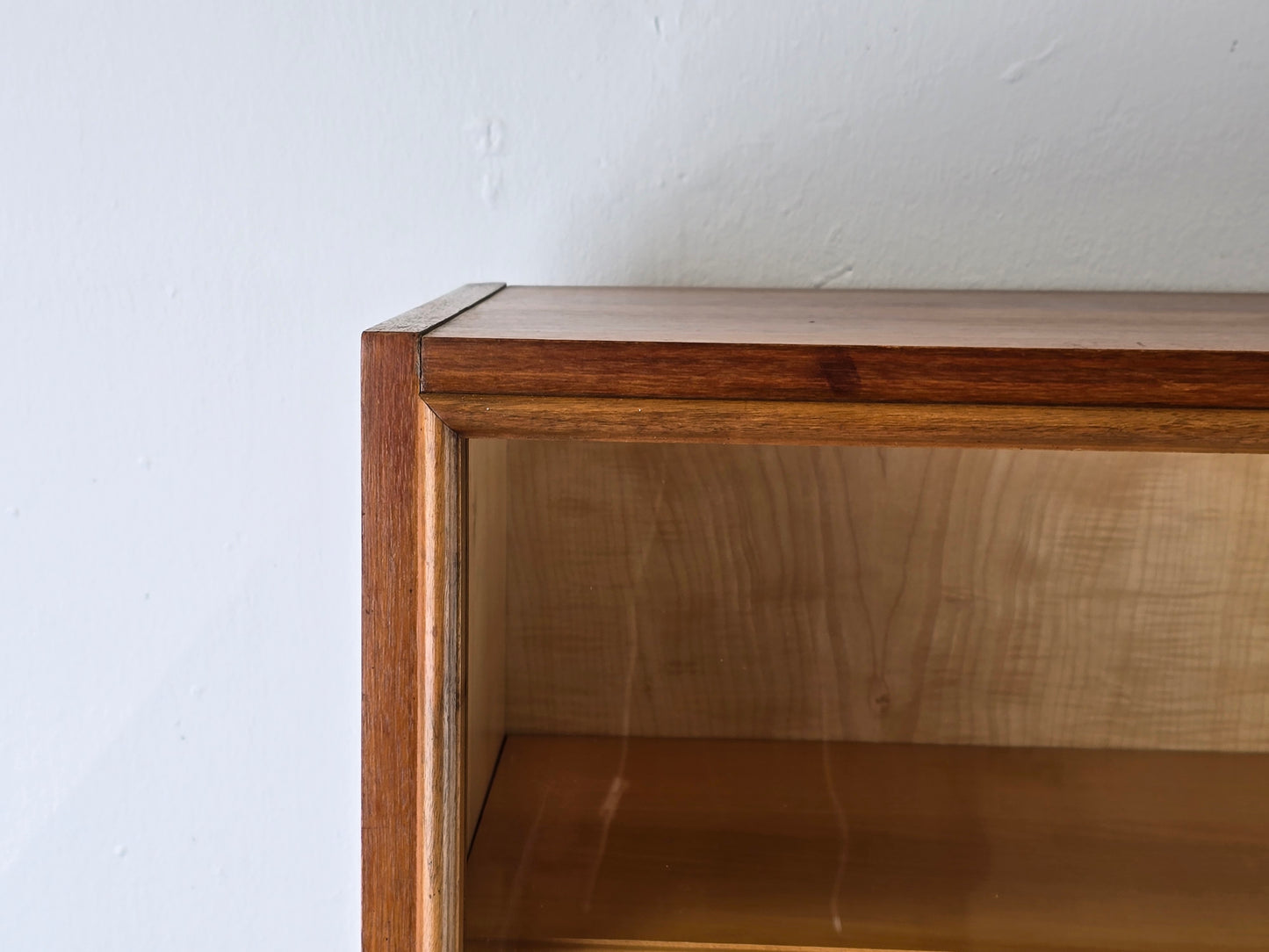 MID CENUTRY VITRINE schrank kommode holz vintage retro ddr 1960er vitrinenschrank