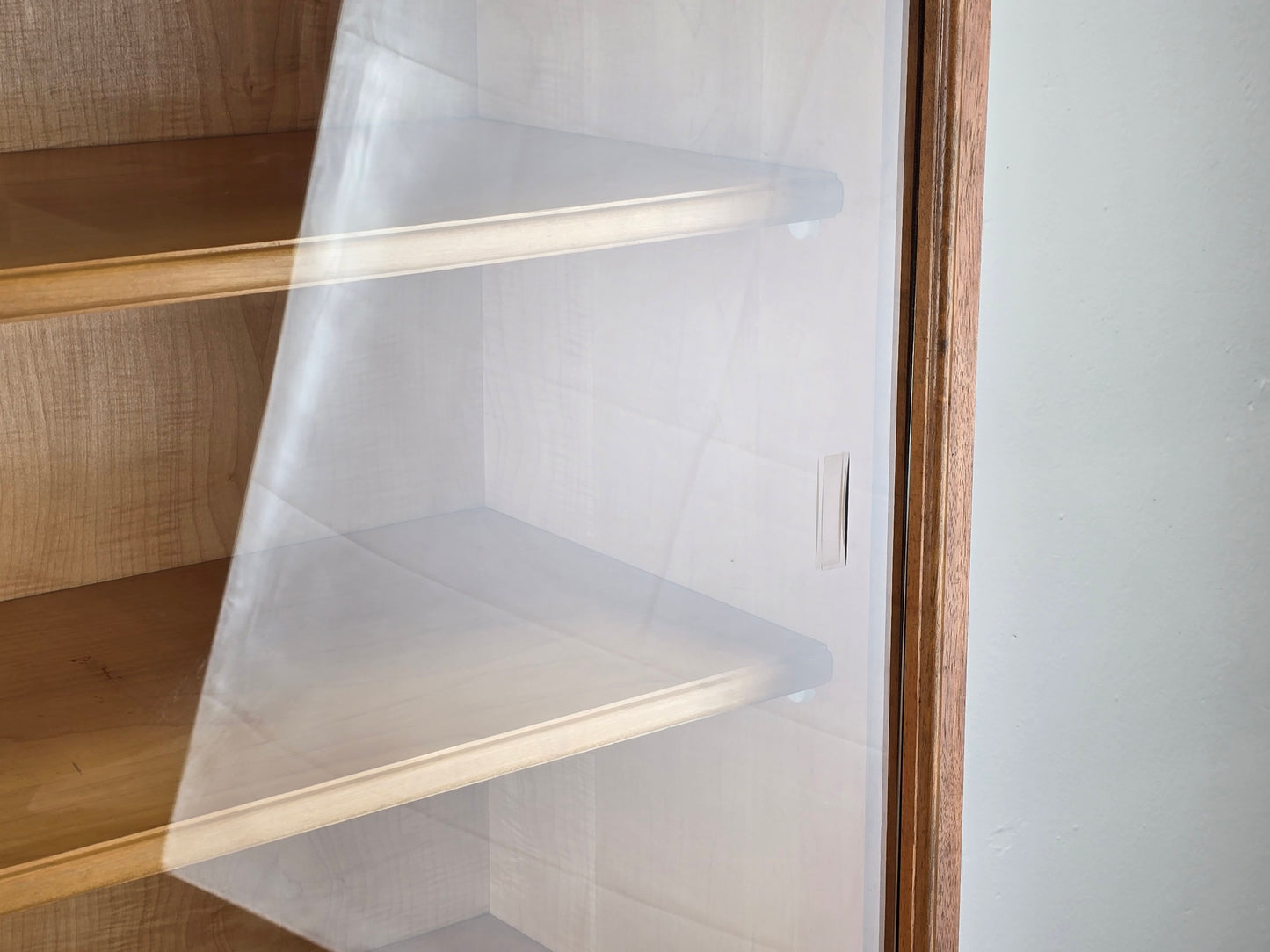MID CENUTRY VITRINE schrank kommode holz vintage retro ddr 1960er vitrinenschrank
