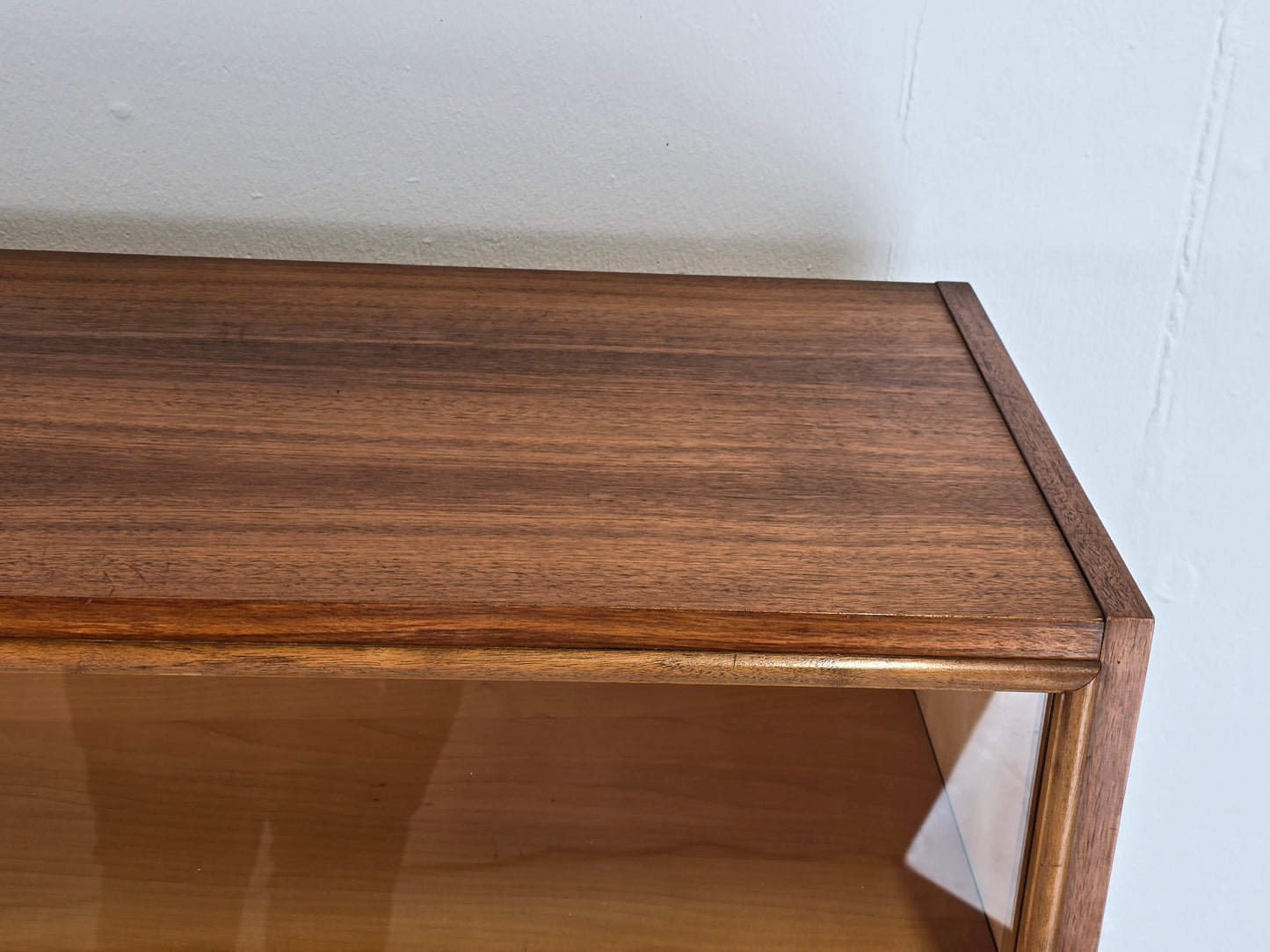 MID CENUTRY VITRINE schrank kommode holz vintage retro ddr 1960er vitrinenschrank
