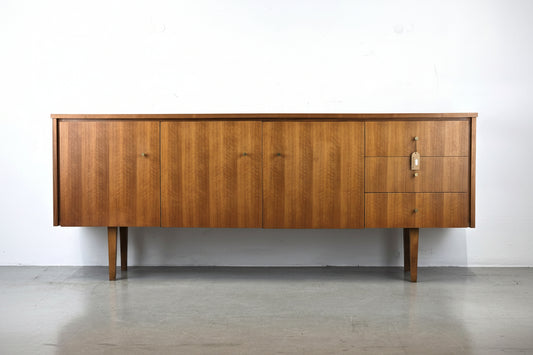 MID CENTURY SIDEBOARD vintage holz tv kommode low board nussbaum