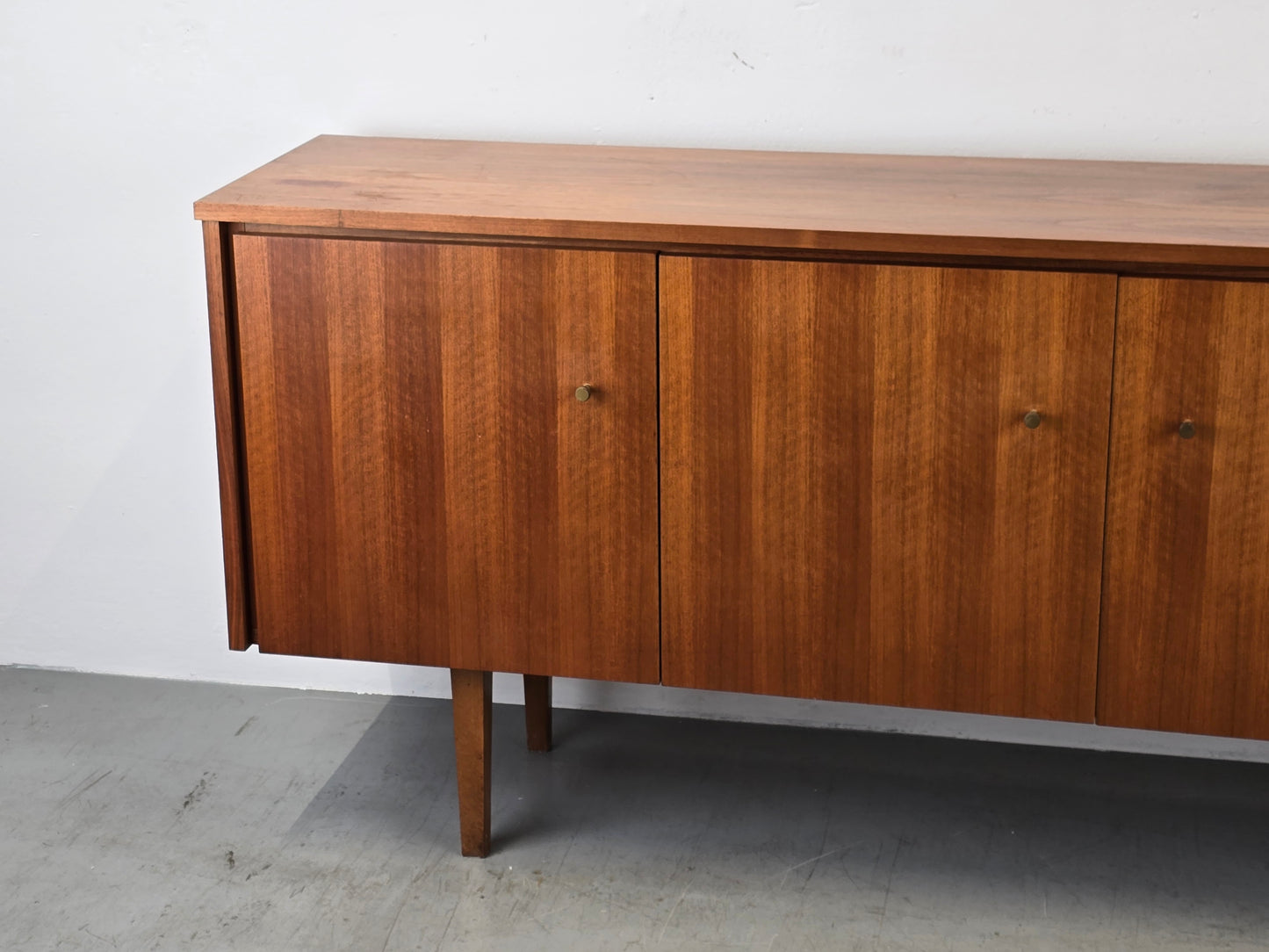 MID CENTURY SIDEBOARD vintage holz tv kommode low board nussbaum