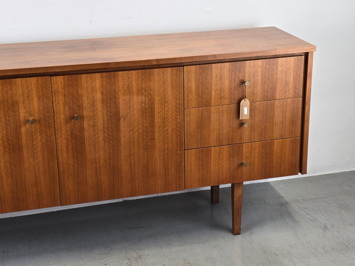 MID CENTURY SIDEBOARD vintage holz tv kommode low board nussbaum