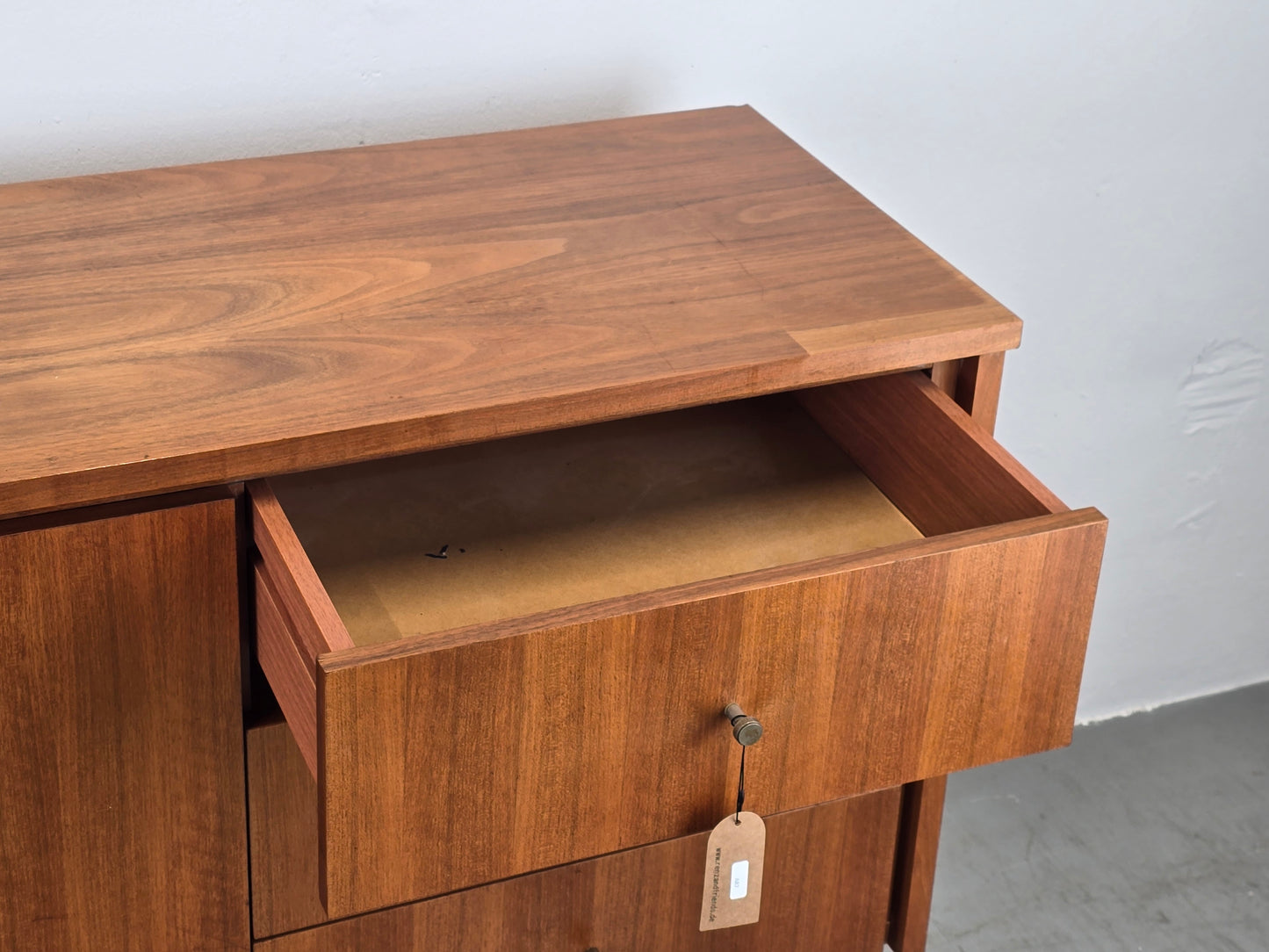 MID CENTURY SIDEBOARD vintage holz tv kommode low board nussbaum