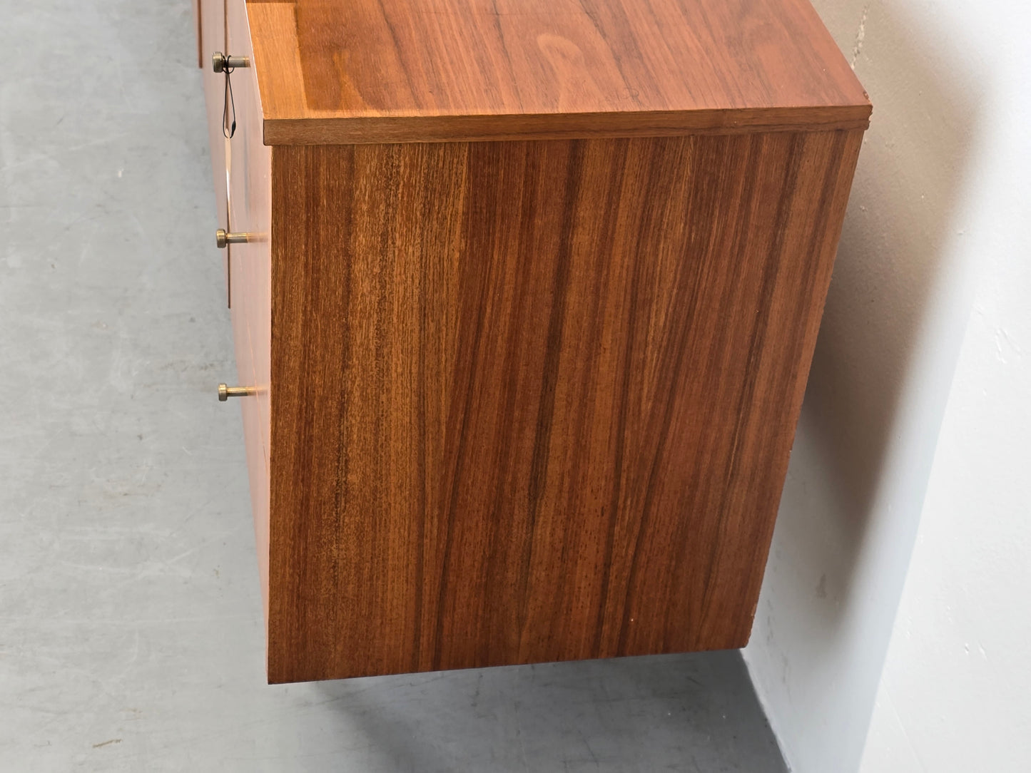 MID CENTURY SIDEBOARD vintage holz tv kommode low board nussbaum