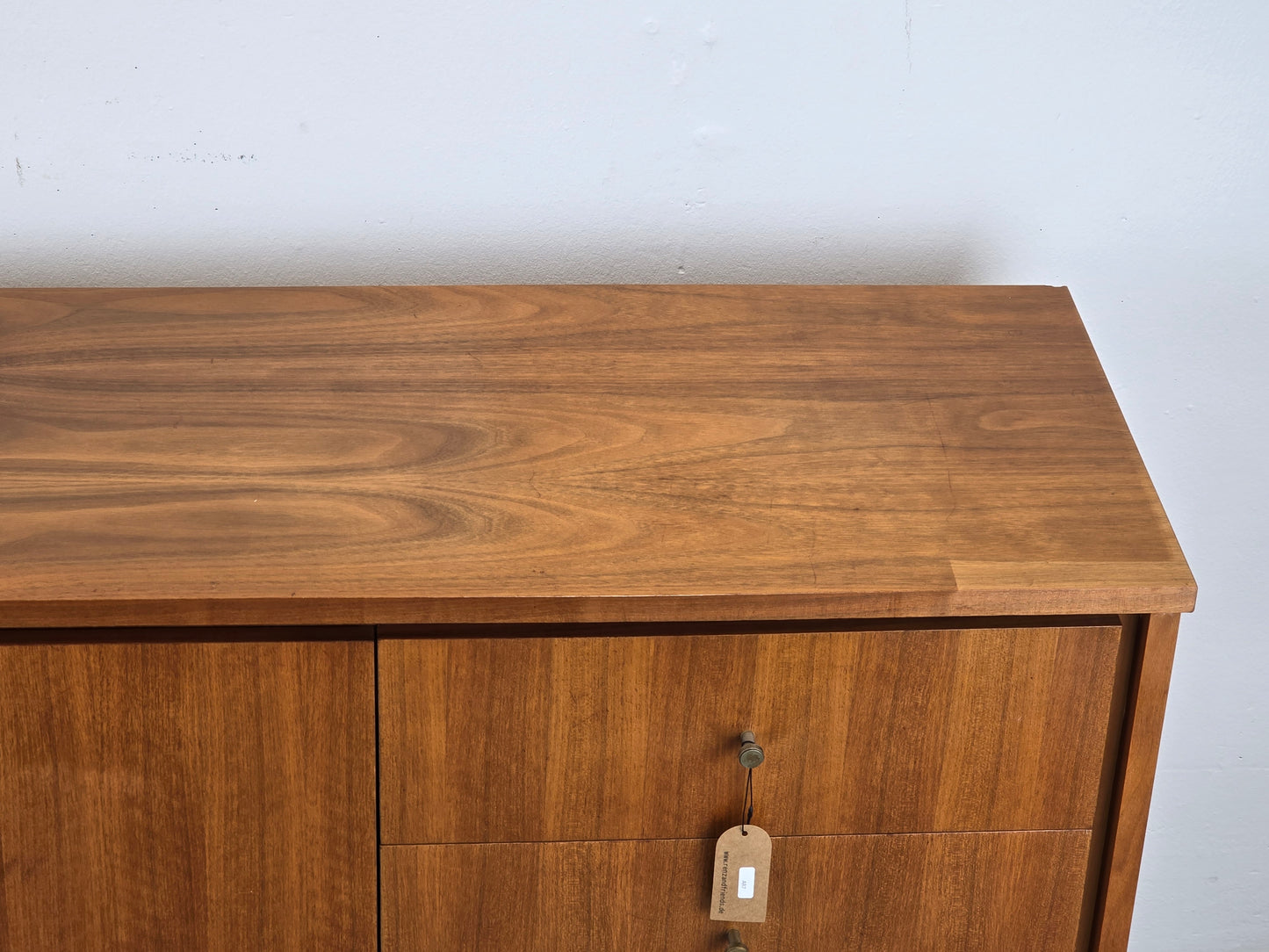 MID CENTURY SIDEBOARD vintage holz tv kommode low board nussbaum