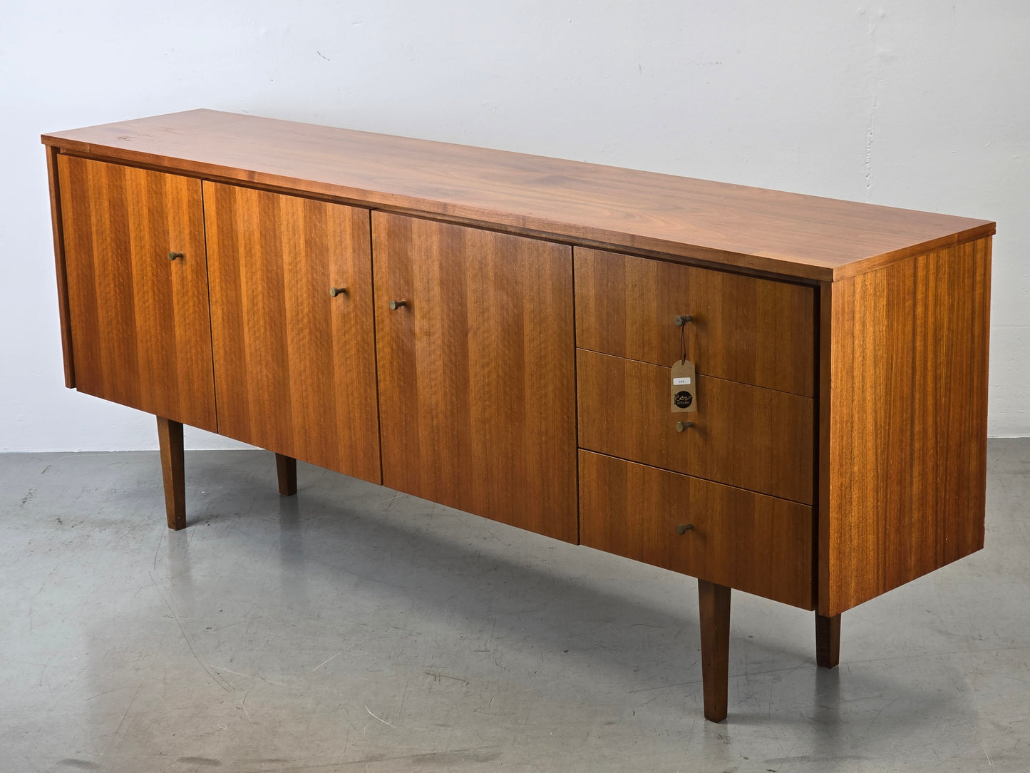 MID CENTURY SIDEBOARD vintage holz tv kommode low board nussbaum