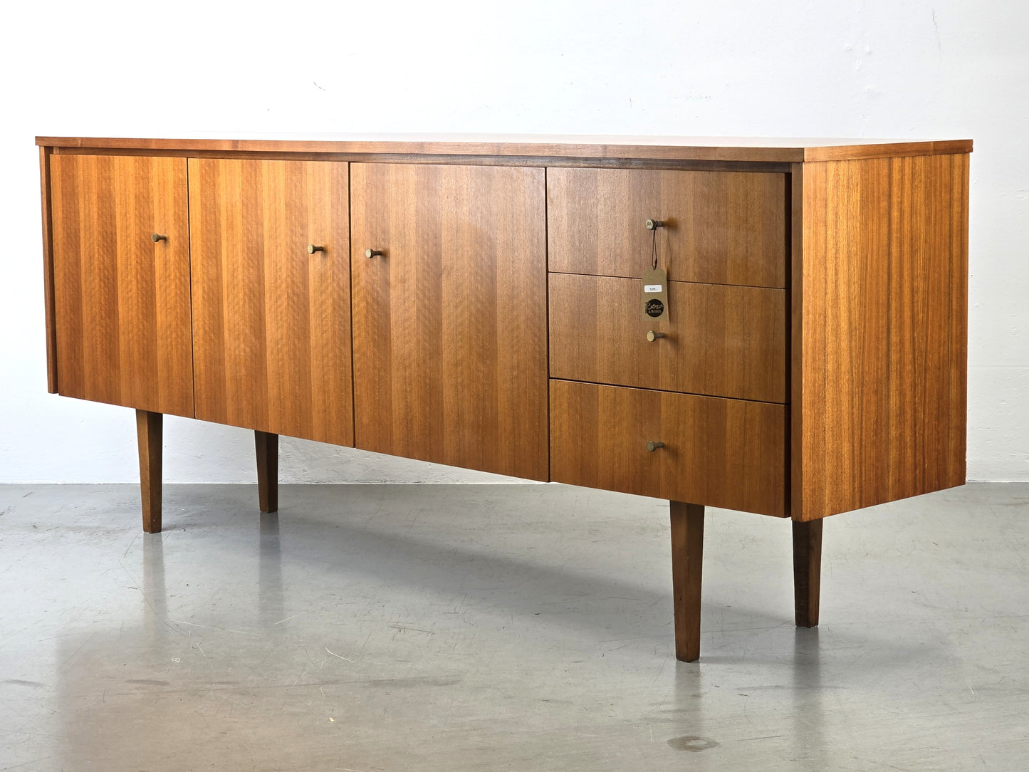 MID CENTURY SIDEBOARD vintage holz tv kommode low board nussbaum