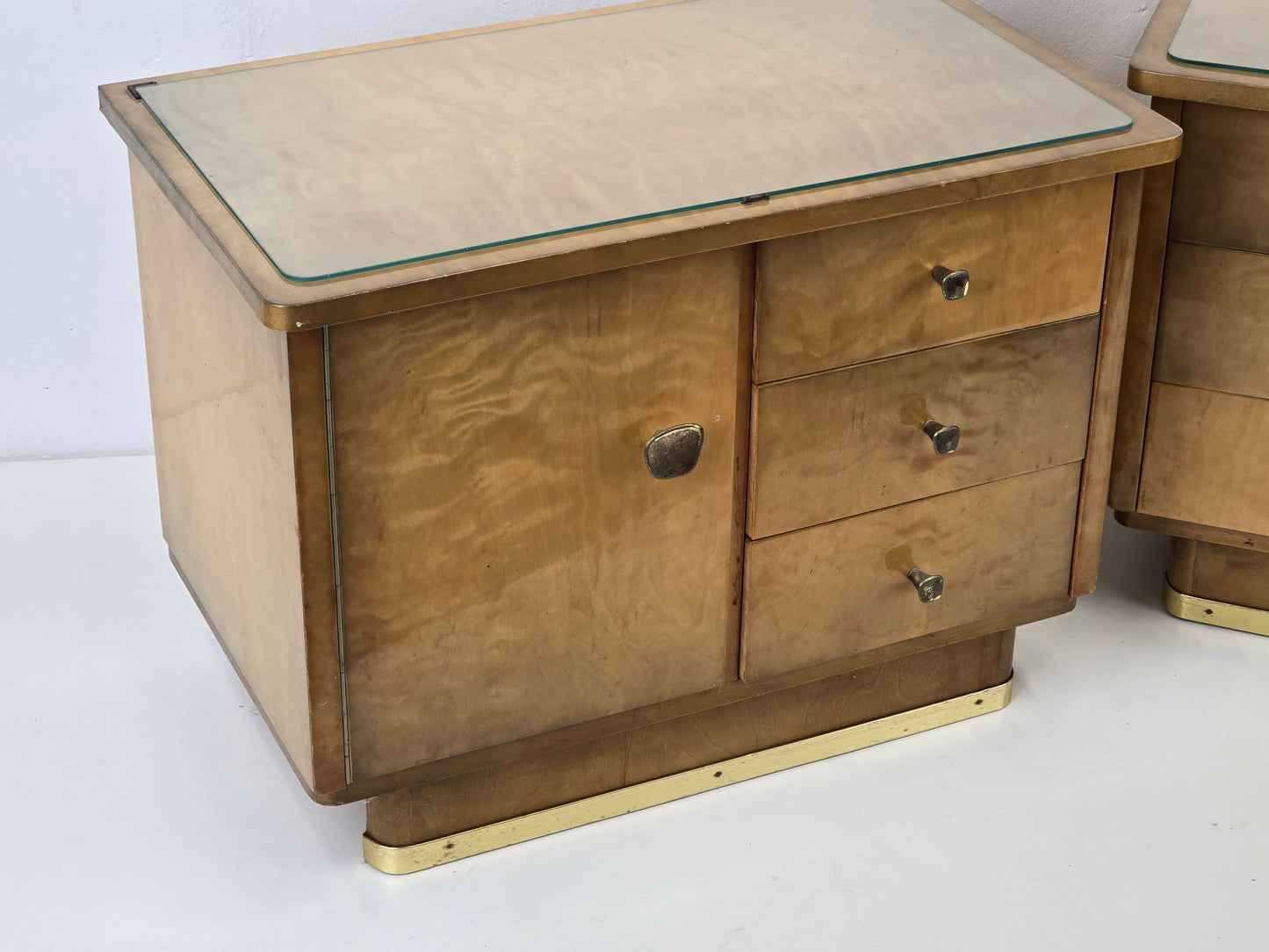 VINTAGE NACHTTISCH 2ER SET holz mid cenutry nachtkommode schlafzimmer