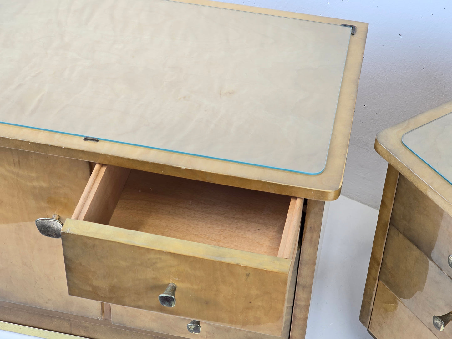 VINTAGE NACHTTISCH 2ER SET holz mid cenutry nachtkommode schlafzimmer