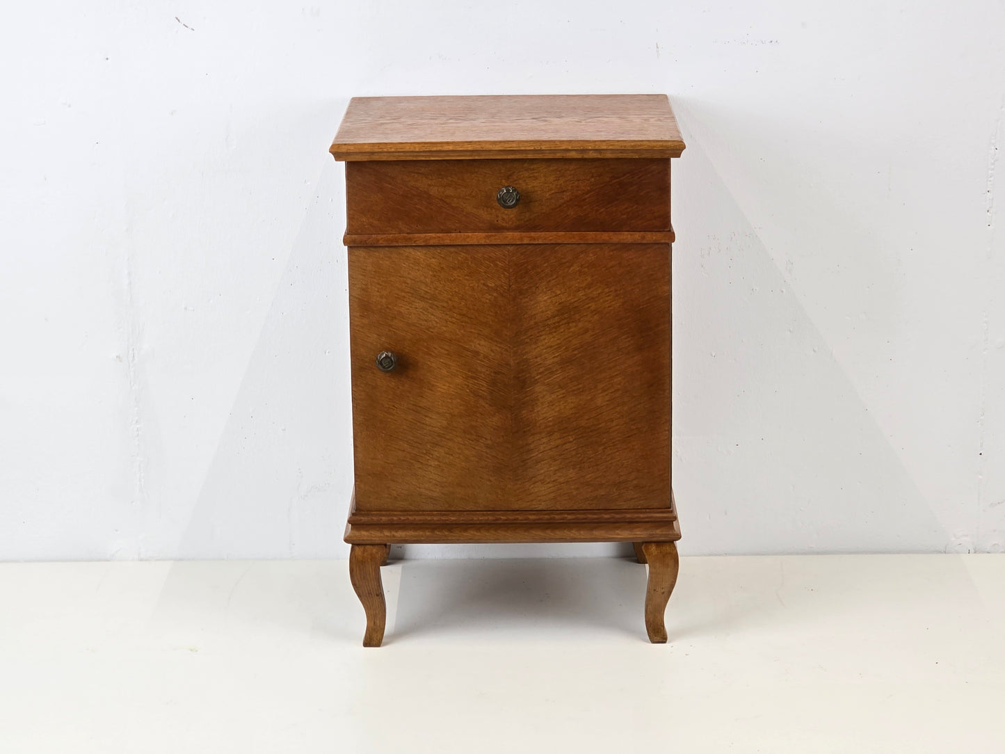 ANTIK KOMMODE vintage nachttisch eiche vollholz ablage flur schränckchen
