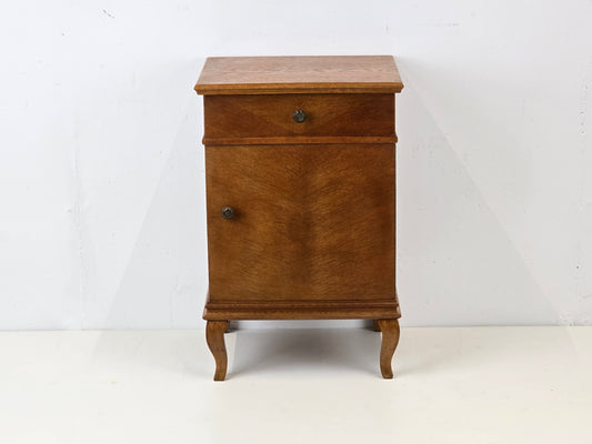 ANTIK KOMMODE vintage nachttisch eiche vollholz ablage flur schränckchen