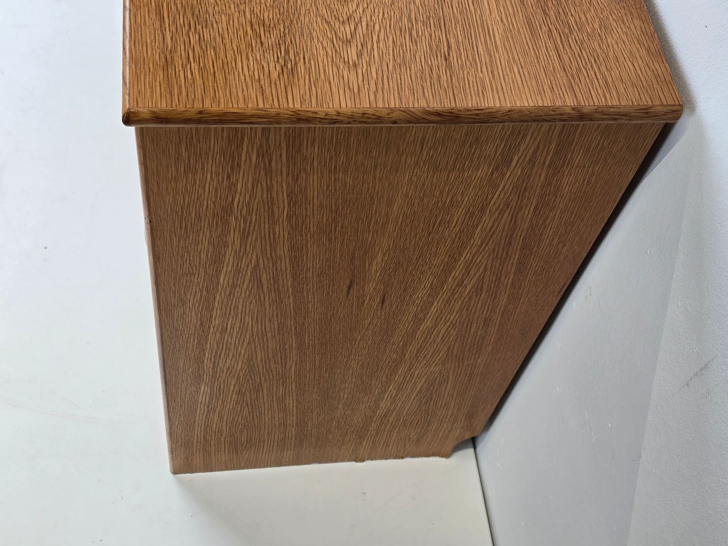 VINTAGE SCHUKOMMODE schuhschrank holz eiche klappen flur schuhregal
