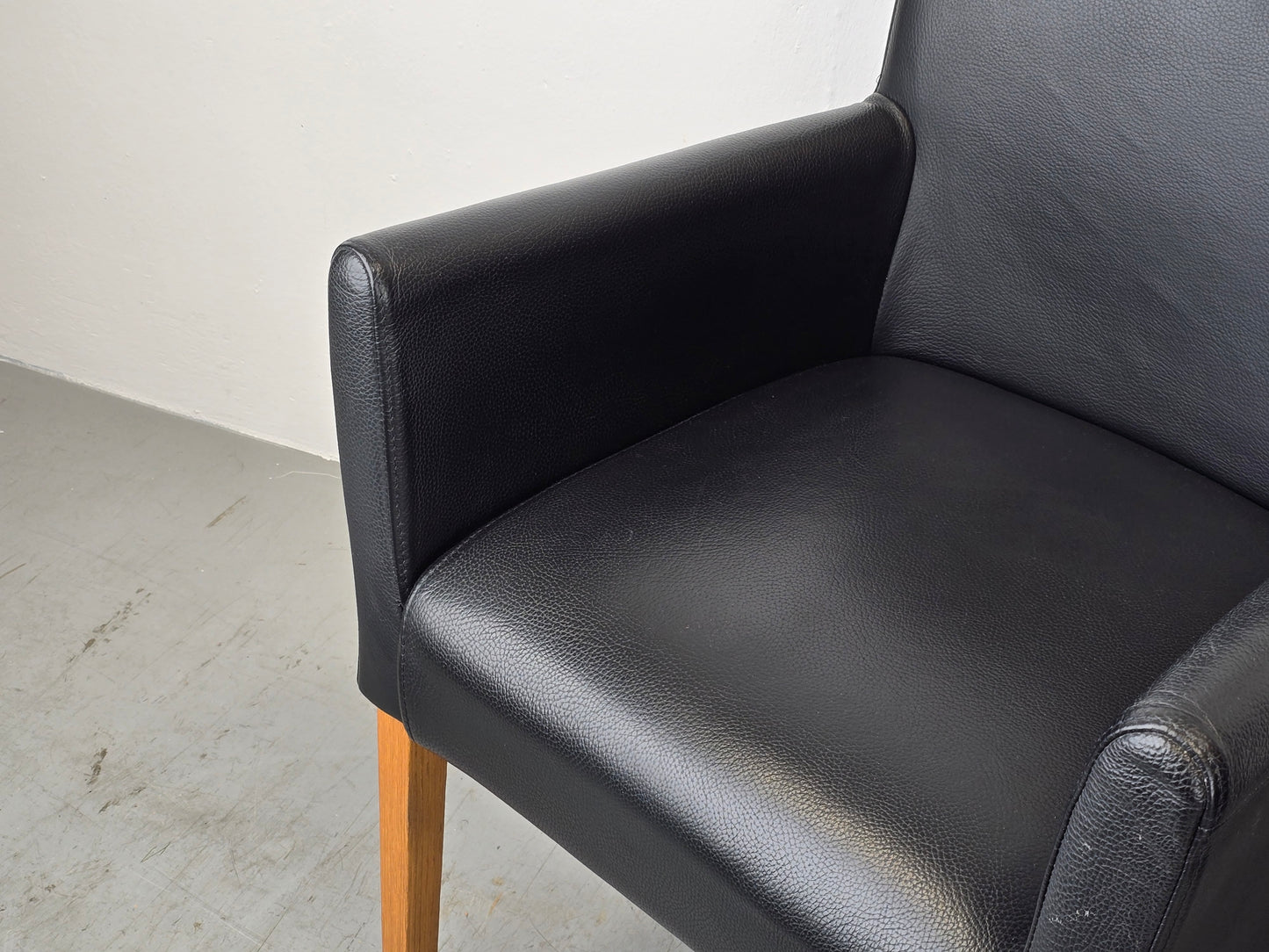 MUSTERRING ARMLEHNEN STUHL schwarz leder esszimmer esstisch küche
